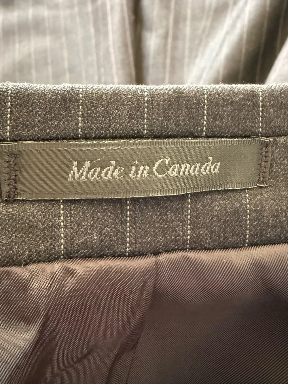 Ralph Lauren Mens Charcoal Gray Pinstriped Wool Sport Coat Blazer Jacket Sz 44S